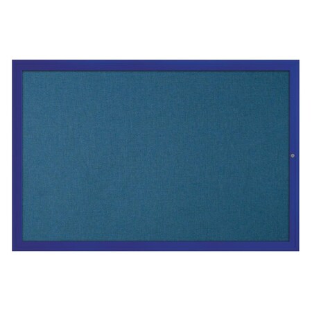 United Visual Products Hinge-less Radius Corkboard, 24"x36", Black Alum Frame/Dark Spruce UVEB2436R-BLACK-DRKSPR